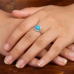 انگشتر فیروزه شجری زنانه کد 35369
