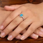 انگشتر فیروزه شجری زنانه کد 35370
