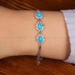 دستبند فیروزه زنانه کد 35381