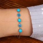 دستبند فیروزه زنانه کد 35383