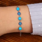 دستبند فیروزه زنانه کد 35386