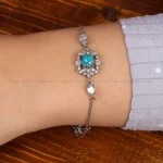 دستبند فیروزه زنانه کد 35394